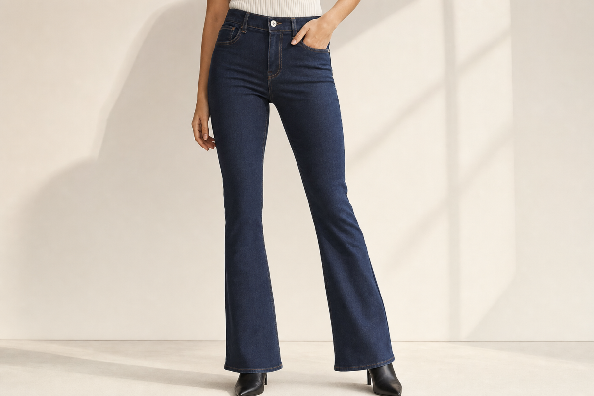 Bootcut-byxa dam