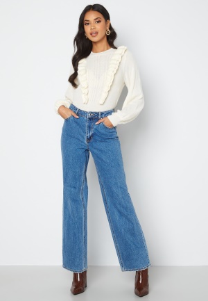 VERO MODA Kithy HR Loose Straight Jeans Medium Blue Denim 26/30