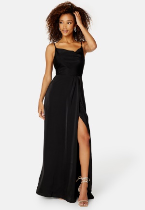 Bubbleroom Occasion Marion Waterfall Gown Black 34