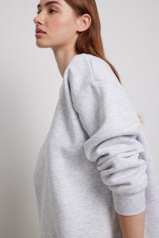 NA-KD Basic Oversized sweatshirt - Grey