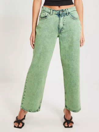 Only - Baggy jeans - Green Ash Acid - Onlcity Regular Loose Baggy Dnm Mae - Jeans
