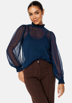 Happy Holly Dolores blouse Dark blue 32/34