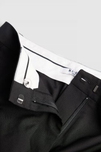 NA-KD Classic Kostymbyxor med raka ben - Black