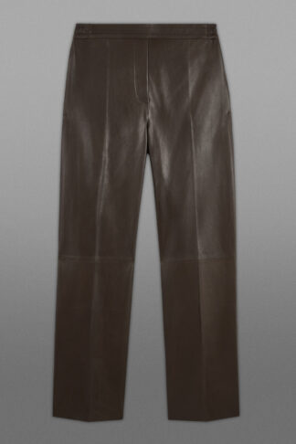 THE STRAIGHT-LEG LEATHER TROUSERS