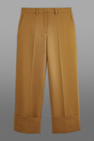 THE WIDE-LEG TWILL CHINOS