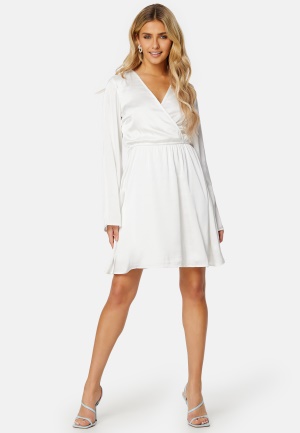 Bubbleroom Occasion Malique Satin Dress White XXS