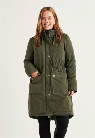 Parkas med pilefodrad huva Forest