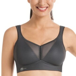 Anita BH Active Air Control DeltaPad Sports Bra Mörkgrå C 65 Dam