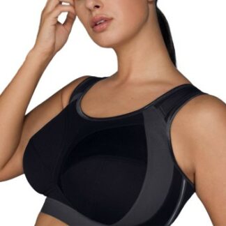 Anita BH Active Extreme Control Plus Sports Bra Svart/Grå F 100 Dam