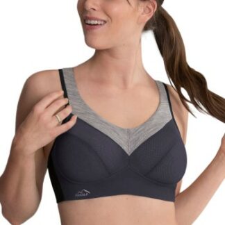 Anita BH Active Wool Sport Bra Grå/Svart D 75 Dam