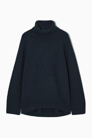 CASHMERE-BLEND TURTLENECK JUMPER