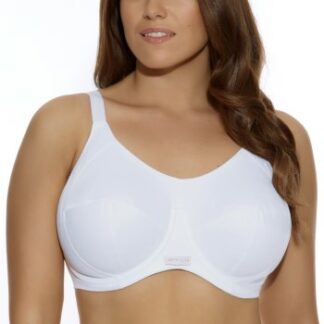 Elomi BH Energise Sports Bra Vit nylon H 95 Dam