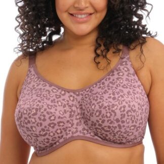 Elomi BH Energise Underwire Sport Support Bra Rosa Mönstrad F 95 Dam