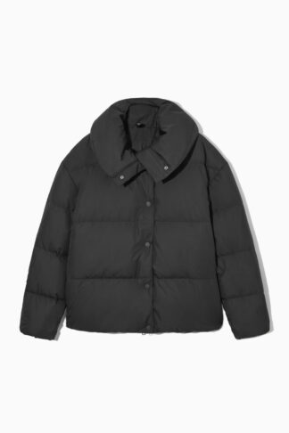 FUNNEL-NECK PUFFER COAT