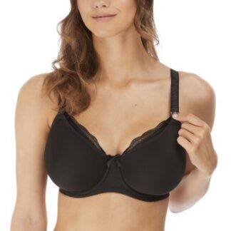 Freya BH Pure Underwire Moulded Nursing Bra Svart nylon I 75 Dam