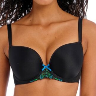 Freya BH Show Off Underwired Moulded Plunge Bra Svart G 70 Dam