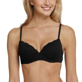 Schiesser BH Pure Cotton Underwire Bra Svart bomull A 70 Dam