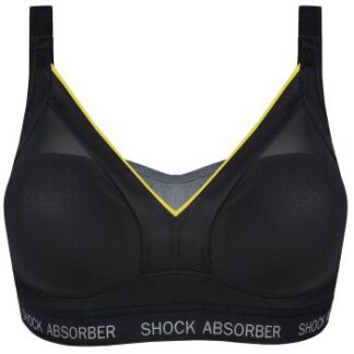 Shock Absorber BH Active Shaped Support Bra Svart/Gul G 70 Dam