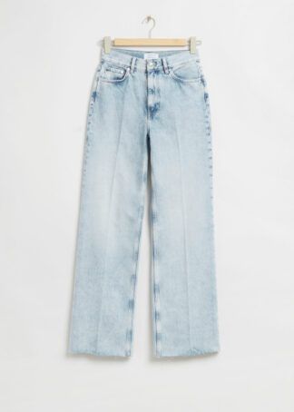 Straight Full-Length Jeans - Blue