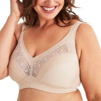 Swegmark BH Cotton Star Soft Bra Beige bomull C 100 Dam