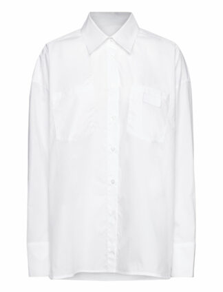 Poplin Over D Shirt *Villkorat Erbjudande Långärmad Skjorta Vit REMAIN Birger Christensen