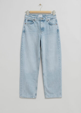 Relaxed-Fit Tapered Jeans - Blue