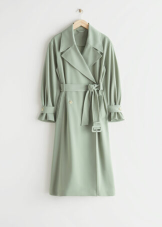 Relaxed Trench Coat - Green