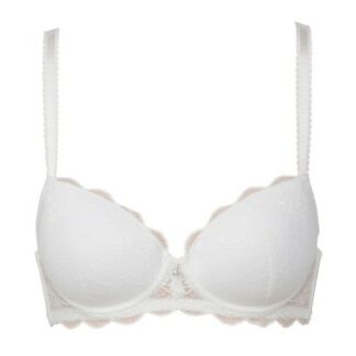 Trofe Julia Lace Padded Bra BH Vit polyamid A 70 Dam