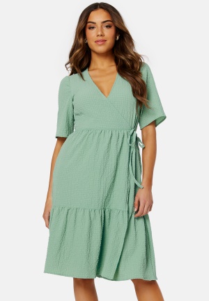 BUBBLEROOM Krystal wrap dress Green 4XL