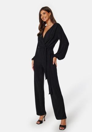 Bubbleroom Occasion Leena Sparkling Jumpsuit Black S