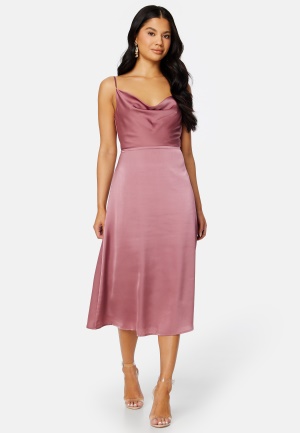 Bubbleroom Occasion Marion Waterfall Midi dress Old rose 38