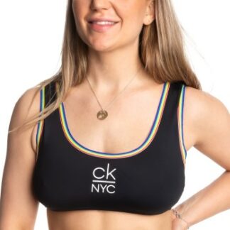 Calvin Klein Pride Bralette Bikini Svart Large Dam