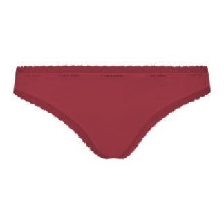 Calvin Klein Trosor Bottoms Up Refresh Thong Vinröd polyamid Large Dam