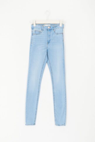 Gina Tricot - Molly tall high w jeans - highwaist jeans - Blue - M - Female