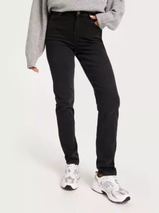 Pieces - Slim fit jeans - Dark Grey Denim - Pcnunna Mw Slim Dg Noos Bc - Jeans