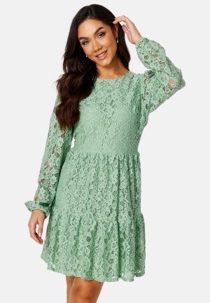 BUBBLEROOM Blanca lace dress Dusty green 40