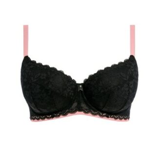 Freya BH Off Beat UW Padded Half Cup Bra Svart I 75 Dam