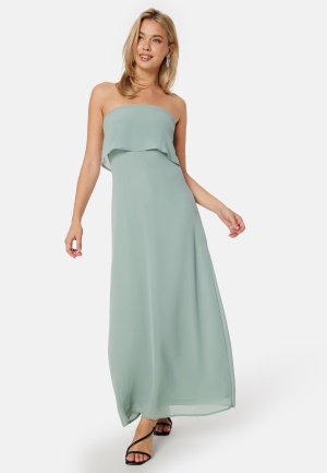 VILA Milina Strap Maxi Dress Green Milieu 44