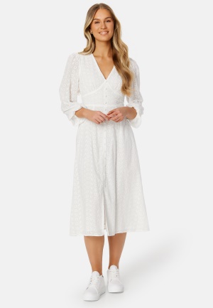 BUBBLEROOM Giorgia midi dress White 34