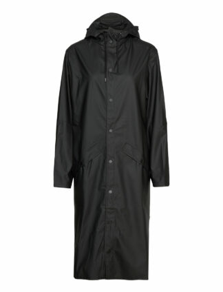 Longer Jacket W3 Outerwear Rainwear Rain Coats Svart Rains