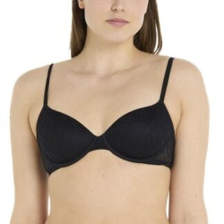 Calvin Klein BH Sheer Marquisette Demi T-shirt Bra Svart polyamid A 70 Dam