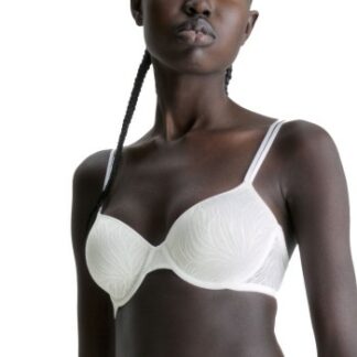 Calvin Klein BH Sheer Marquisette Demi T-shirt Bra Vit polyamid A 70 Dam