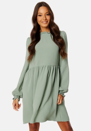 ONLY Mette LS Highneck Dress Lily Pad XS