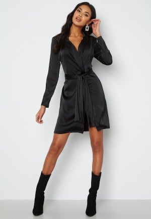 Chiara Forthi Gia Shiny Blazer Dress Black 34