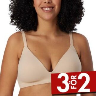 Schiesser BH Invisible Soft Bra With Underwired Bra Beige A 70 Dam