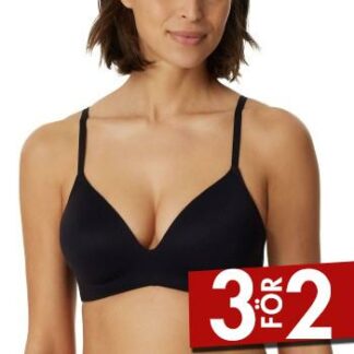 Schiesser BH Invisible Soft Bra With Underwired Bra Svart A 70 Dam