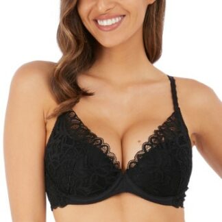 Wacoal BH Raffine Plunge Push Up Bra Beige A 70 Dam