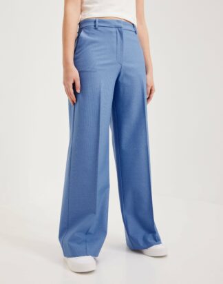 Selected Femme - Blå - Slfeliana Hw Wide Pant N Noos