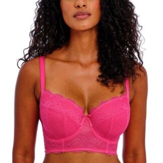 Freya BH Fancies Underwire Longline Bra Chock Rosa H 75 Dam