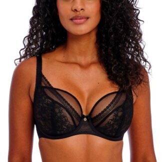 Freya BH Sydnie Underwired High Apex Plunge Bra Svart K 65 Dam